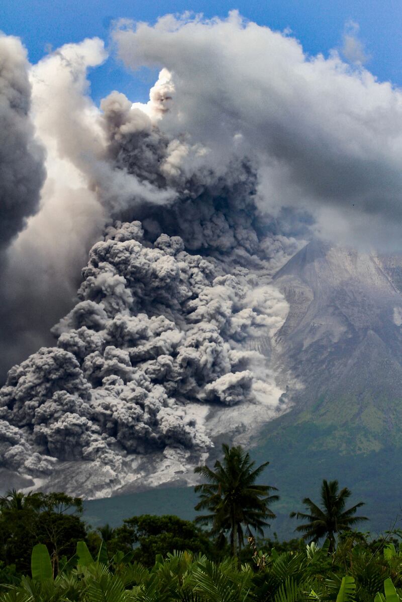 Authorities created a buffer zone of up to seven kilometres from the crater, telling residents not to enter the area. AFP