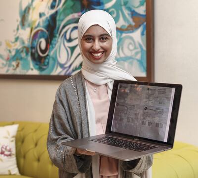 Abu Dhabi, United Arab Emirates, August 20, 2020.  
STORY BRIEF:  GCSE results 
SUBJECT NAME:  Janna AlRiyami, a pupil at one of Aldar's school. 
Victor Besa /The National
Section:  NA
Reporter:  Anam Rizvi