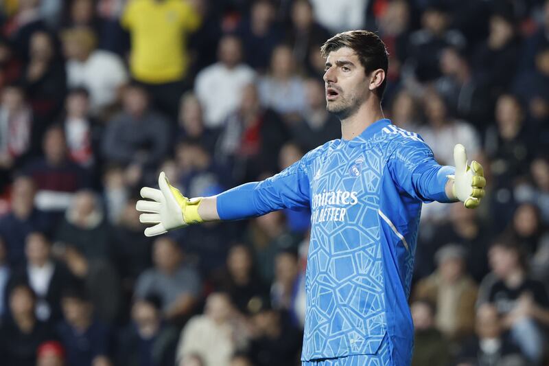 Thibaut Courtois earns £199,000 a week at Real Madrid. EPA