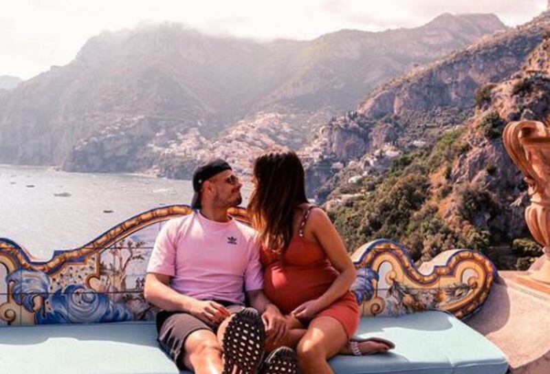 West Ham's Javier Hernandez was in Italy on May 18. Courtesy Javier Hernandez / Instagram