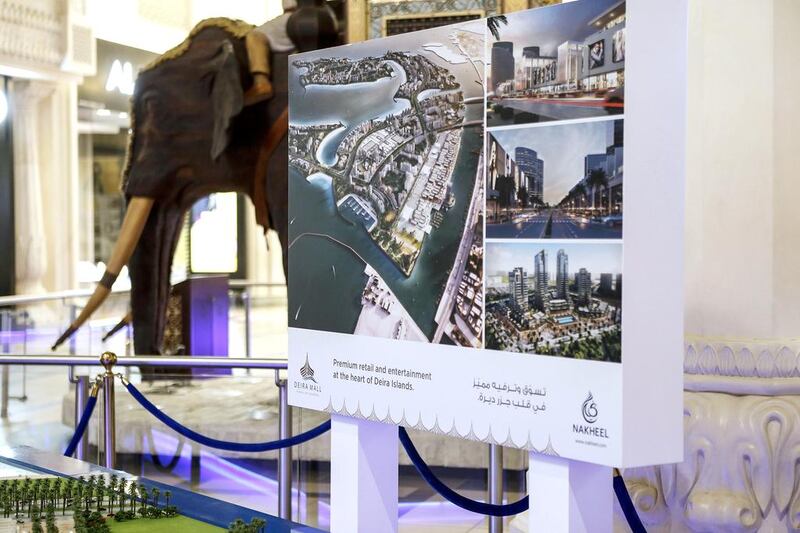 Deira Mall, which will accommodate 3,000 shops when built. Antonie Robertson / The National