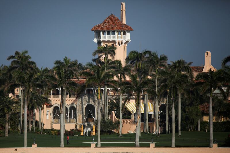 Former US president Donald Trump's Mar-a-Lago resort is seen in Palm Beach, Florida. Reuters