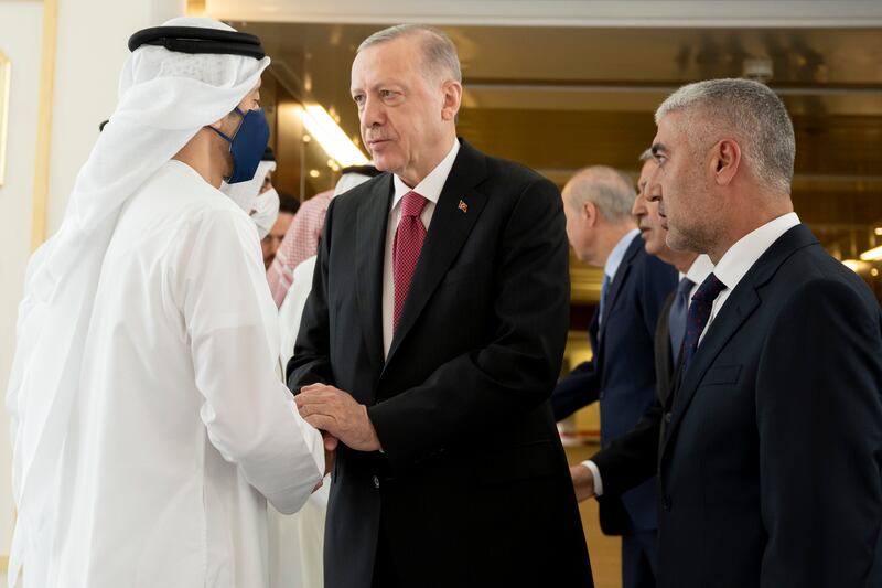 Mr Erdogan offers condolences to Sheikh Abdullah bin Zayed, UAE Minister of Foreign Affairs and International Co-operation.