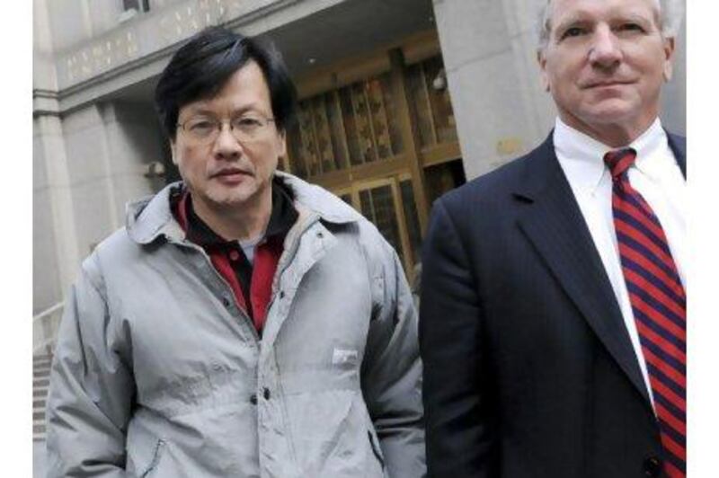 Don Ching Trang Chu, left, was released on bail after being charged with conspiracy to commit securities and wire fraud.