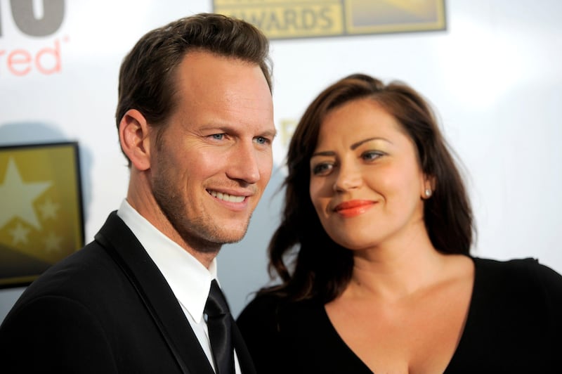 Patrick Wilson, left, and his wife Dagmara Dominczyk arrive at the Critics' Choice Television Awards in the Beverly Hilton Hotel on Monday, June 10, 2013, in Beverly Hills, Calif. (Photo by Chris Pizzello/Invision/AP) *** Local Caption ***  2013 Critics Choice Television Awards - Arrivals.JPEG-085ba.jpg