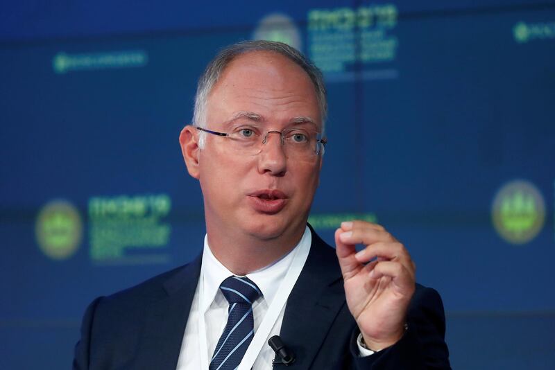 FILE PHOTO: Chief Executive of the Russian Direct Investment Fund, Kirill Dmitriev, attends a session of the St. Petersburg International Economic Forum (SPIEF), Russia, June 7, 2019. REUTERS/Maxim Shemetov/File Photo