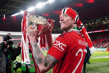 File photo dated 26-02-2023 of Wout Weghorst, who is hungry for more after winning the first trophy of his career just six whirlwind weeks after making his shock loan switch to Manchester United. Issue date: Monday February 27, 2023.