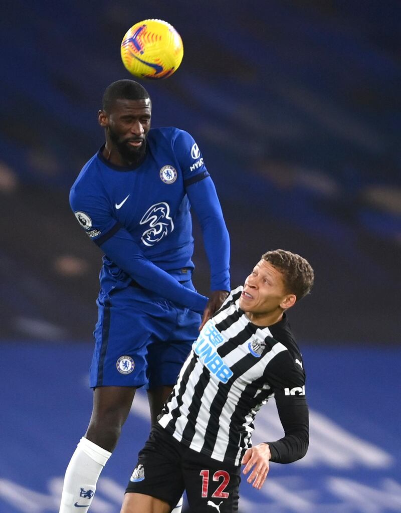 Antonio Rudiger - 7: Back in favour under Tuchel and not put under any pressure as likes of Gayle and Joelinton made no impact on Chelsea defence. AP