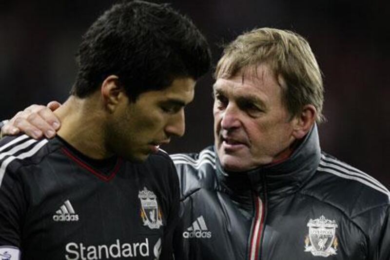 Kenny Dalglish, right, the Liverpool manager, says Luis Suarez’s future will not affect his plans.