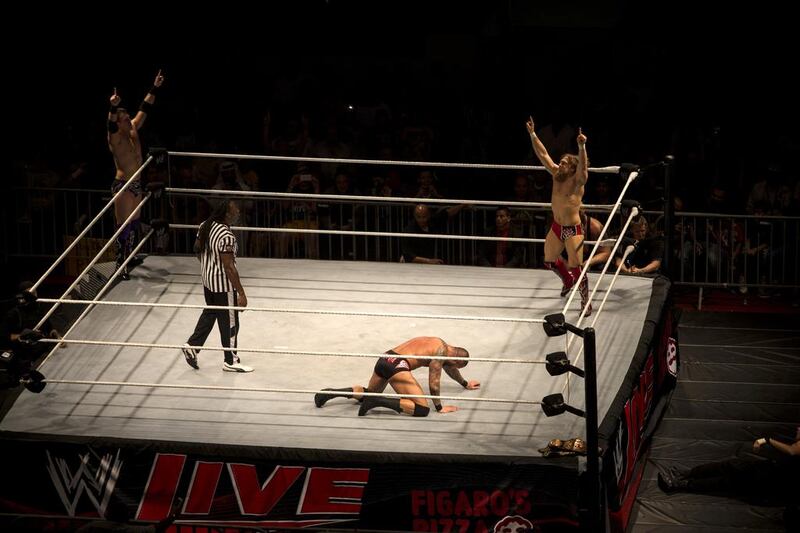 WWE Live event at Zayed Sports City in Abu Dhabi. Christopher Pike / The National

