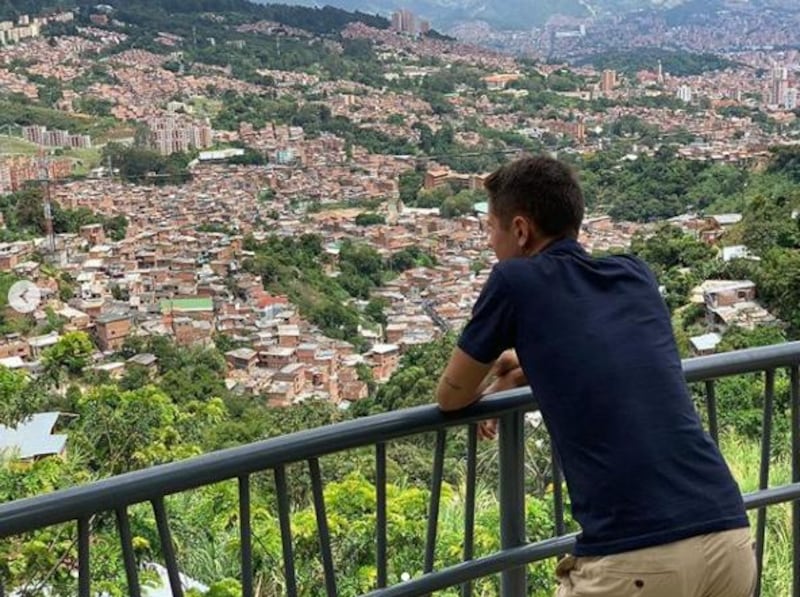 Herrera's travels also took him to Medellin in Colombia   Courtesy Ander Herrera / Instagram