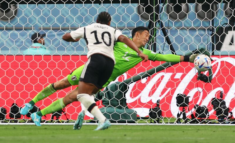 Japan's goalkeeper Shuichi Gonda at Khalifa International Stadium. EPA