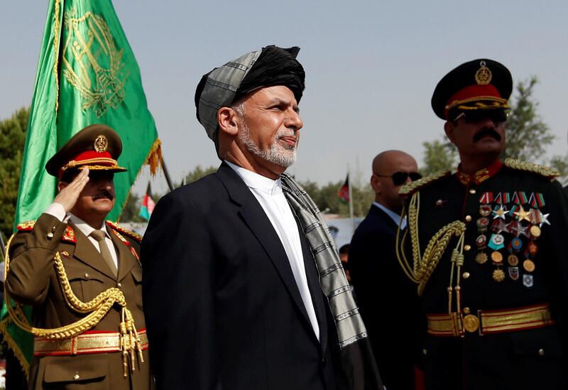 Afghan President Ashraf Ghani attends Afghan Independence Day celebrations in Kabul. Mohammad Ismail / Reuters.