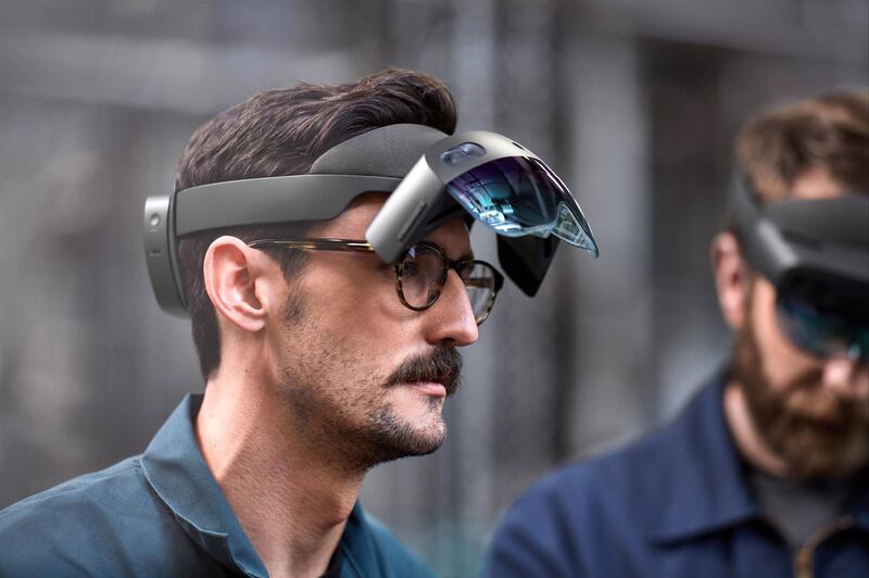 The British military are trialling Microsoft HoloLens 2 glasses to use in war zones. Courtesy, Microsoft