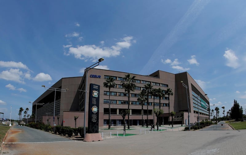 FILE PHOTO: Soccer Football - General view of Estadio La Cartuja de Sevilla - Euro 2020 Stadium - Estadio La Cartuja de Sevilla, Seville, Spain - April 23, 2021 General view outside the stadium REUTERS/Jon Nazca/File Photo