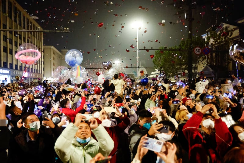 New Year's Eve in Wuhan. Reuters