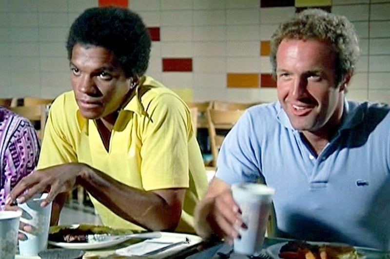 Billy Dee Williams and Caan in the TV movie 'Brian’s Song', which was based on the real-life relationship between football teammates Brian Piccolo and Gale Sayers, and the bond established when Piccolo discovers he is dying. Photo: Screen Gems TV