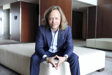 Brock Pierce, an American entrepreneur, philanthropist, US presidential candidate and actor, says investing into projects and buying historical real estate to preserve it have been his main passions. Photo: Pawan Singh / The National