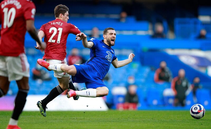 Mateo Kovacic - 8: Read play really well in a congested middle of the park and, as usual, kept things simple and covers ground so quickly. Curled a couple of weak efforts straight at De Gea in second half. AFP