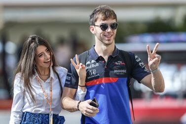 Pierre Gasly pictured arriving for the 2019 Abu Dhabi Grand Prix. Victor Besa / The National 