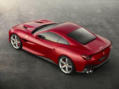The Portofino coincides with Ferrari's 70th-anniversary year. Courtesy Ferrari