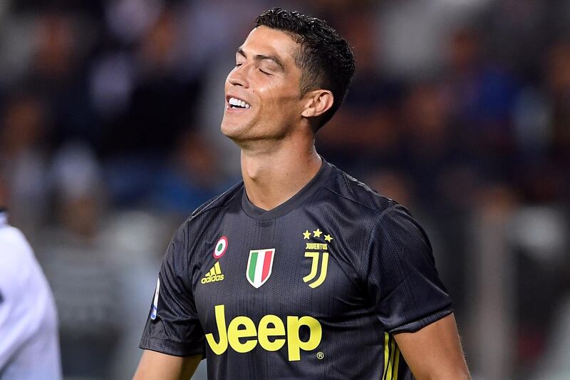 Cristiano Ronaldo reacts during the Serie A match between Juventus and Parma. Reuters