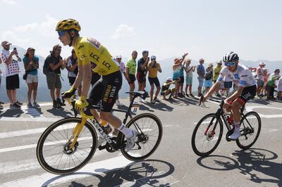 Tadej Pogacar is ready to renew his battle with Jonas Vingegaard at this year's Tour de France. EPA