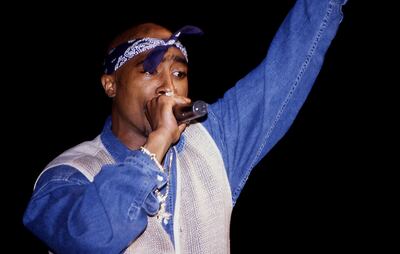 Rapper Tupac Shakur has become the central figure in one of the most famous and enduring celebrity death conspiracies.Getty Images
