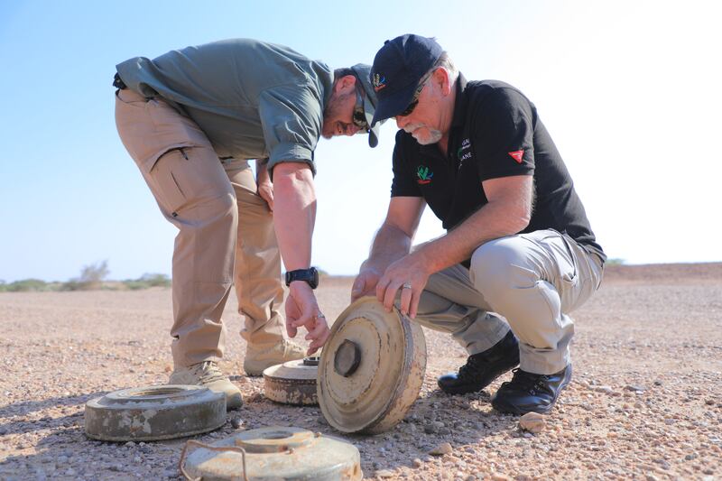 Mr Algosaibi says: ‘These are all civilian areas that are now very far from any active front. I don’t understand the reason they have planted those areas with mines and IEDs.’