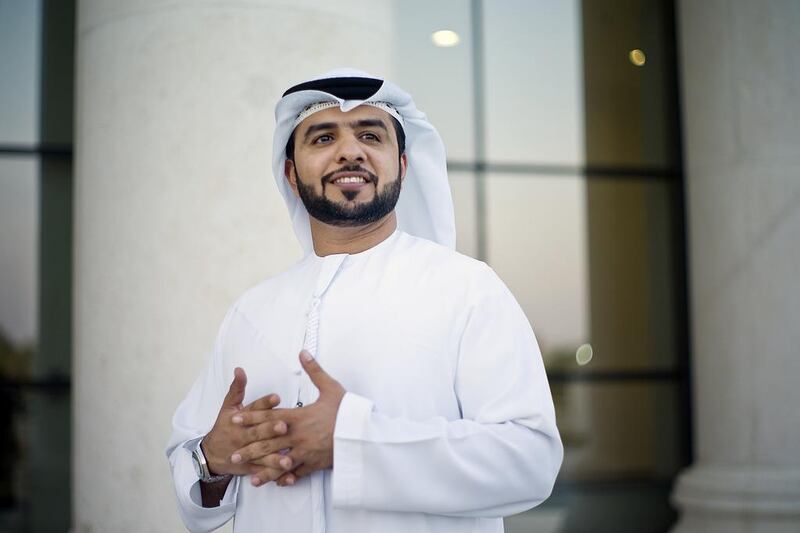 Younis Al Bloushi, 31, believes social entrepreneurship should be a compulsory subject. 'It will help students to become active in serving their community,' he says. Delores Johnson / The National