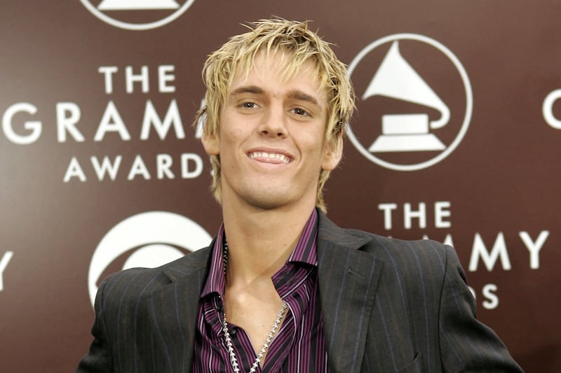 Aaron Carter at the Grammy Awards at the Staples Centre in Los Angeles in 2005. Reuters