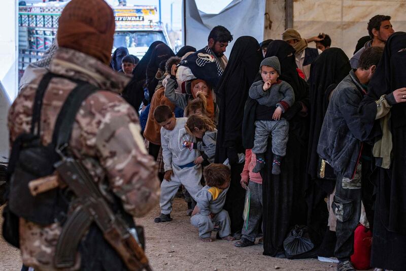 There are an estimated 10,000 foreign women and children from 57 countries detained at the Al Hol camp and its neighbouring Roj camp. AFP