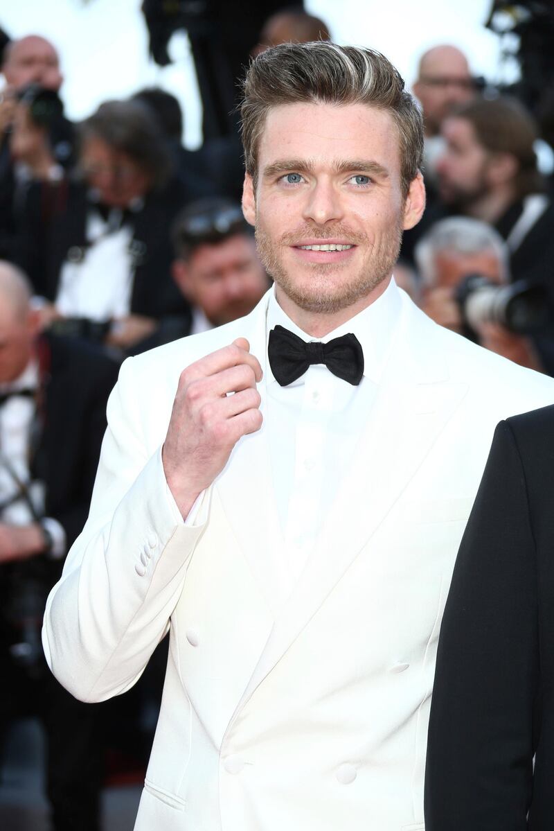 Actor Richard Madden poses for photographers upon arrival at the premiere of the film 'Rocketman' at the 72nd International Film Festival, Cannes. (Photo by Joel C Ryan/Invision/AP)