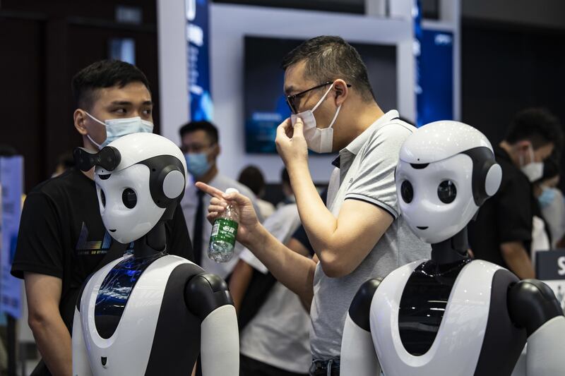 Robots at the World Artificial Intelligence Conference in Shanghai. Robotics and automation are two promising sectors that investors could consider as part of their long-term investing strategies. Bloomberg