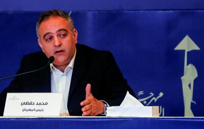 Mohamed Hefzy, president of Cairo International Film Festival (CIFF) speaks during a news conference to announce details pertaining to the 41st edition (20-29 November) at Semiramis Intercontinental Hotel in Cairo, Egypt November 4, 2019. REUTERS/Amr Abdallah Dalsh
