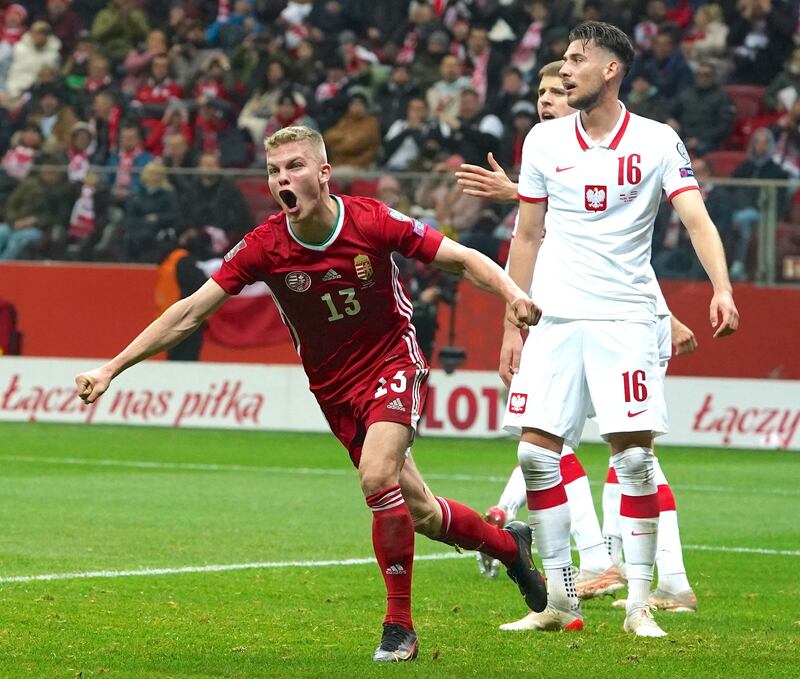 November 15, 2021. Poland 1 (Swiderski 61') Hungary 2 (Schafer 37', Gazdag 80'): Lewandowski was rested as Poland fell to a surprise defeat as England secured the group's top spot after thrashing San Marino 10-0, finishing six points ahead of Sousa's team who were now focused on the play-offs. AFP