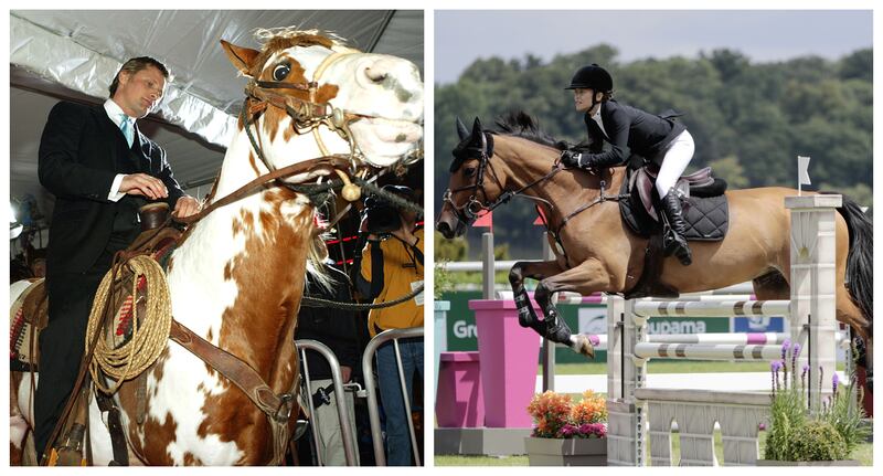 Actor Viggo Mortensen and fashion designer Mary-Kate Olsen are both skilled equestrians, with Olsen recently winning rosettes in Rome. Photo: Shutterstock, AFP