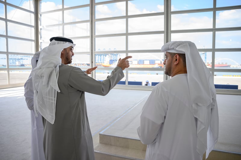 Sheikh Mohamed inaugurates the expansion of Khalifa Port