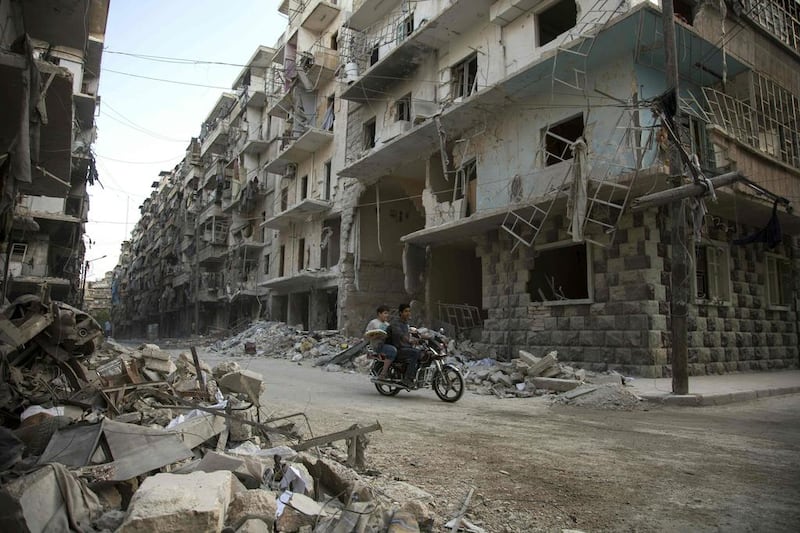 Aleppo has been the sight of some of Syria's most fierce fighting. Karam Al Masri / AFP