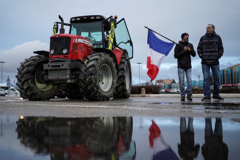 Protesters prepare to leave Lyon. AP Photo