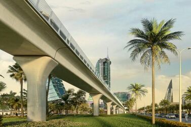 A rendering of the planned Bahrain metro. Courtesy IDOM