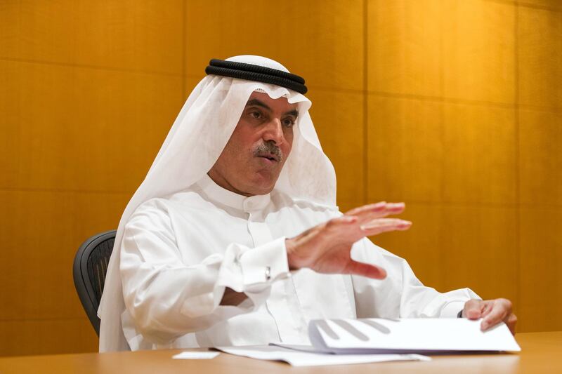 Dubai, United Arab Emirates, September 13, 2017:    Abdulaziz Al Ghurair, chief executive officer of Mashreq Bank during an interview at his office in the Mashreq Bank headquarters, in the Diera area of Dubai September 13, 2017. Christopher Pike / The National

Reporter: Mahmoud Kassem
Section: Business