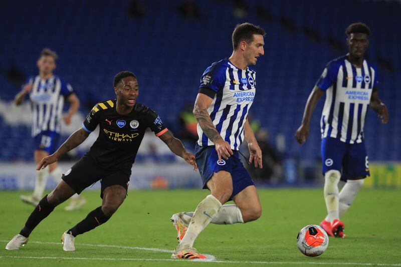 Lewis Dunk – 7, Got himself in the way of a Gabriel Jesus shot to save Brighton from dropping two down early on, and repeated the effort a number of times from there on. AP