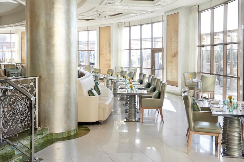 The Qasr Al Bahar restaurant at Waldorf Astoria Ras Al Khaimah. Courtesy Waldorf Astoria Hotels & Resorts