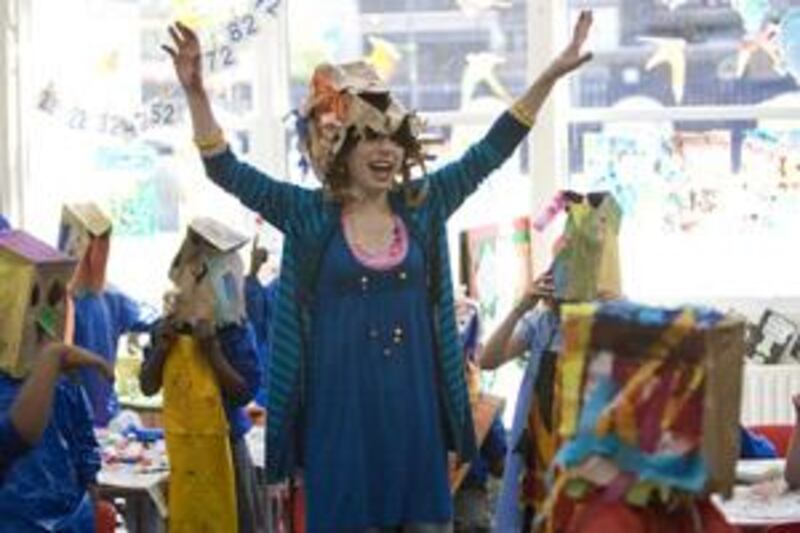In Happy-Go-Lucky, Sally Hawkins plays Polly, a 30 year-old primary school teacher with eccentric dress sense and a relentless enthusiasm for life.