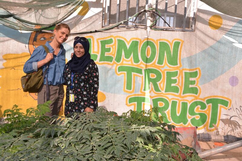 Princess Tatiana of Greece, left, is part of The Lemon Tree Trust, which brings gardening initiatives to Syrian refugees living in Iraq. Photo by Kastro Youssef