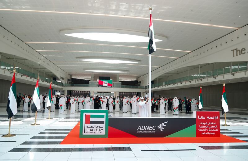Celebrations at ADNEC. Flag Day is observed on the third of November of each year. Photo: ADNEC