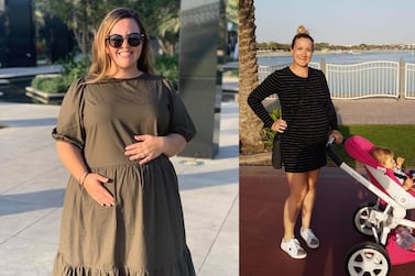 Jessica Marshall (left) and Toni Rogan Wehbe are just weeks away from giving birth