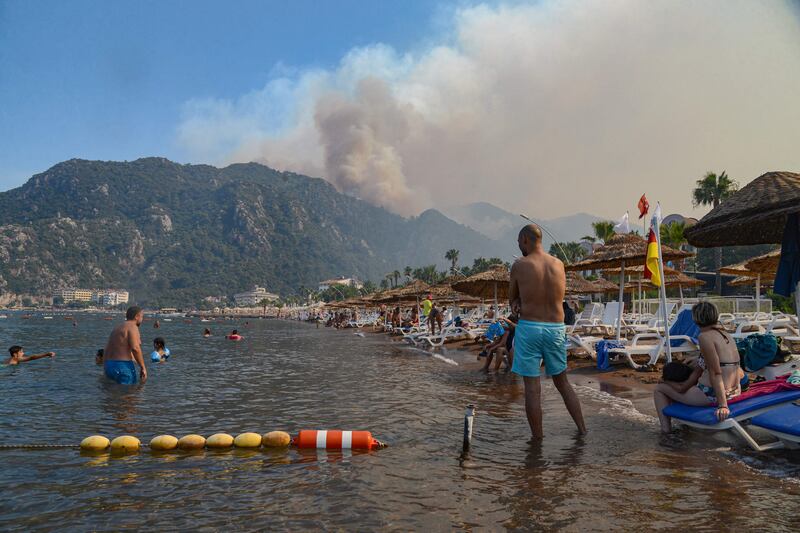 Officials also launched an investigation into suspicions that the fires that broke out to the east of Antalya were the result of arson.