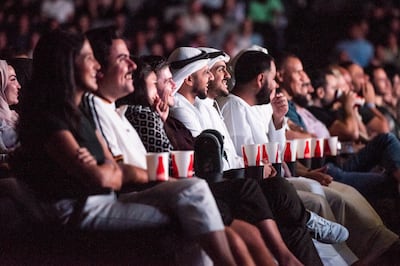 The diverse crowd at the show were all laughs during his set. Photo: Abu Dhabi Comedy Week